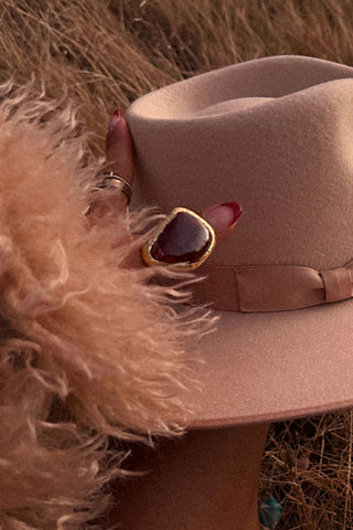 Desert Flower Stone Ring