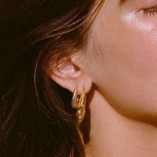 Desert Flower Stone Earrings