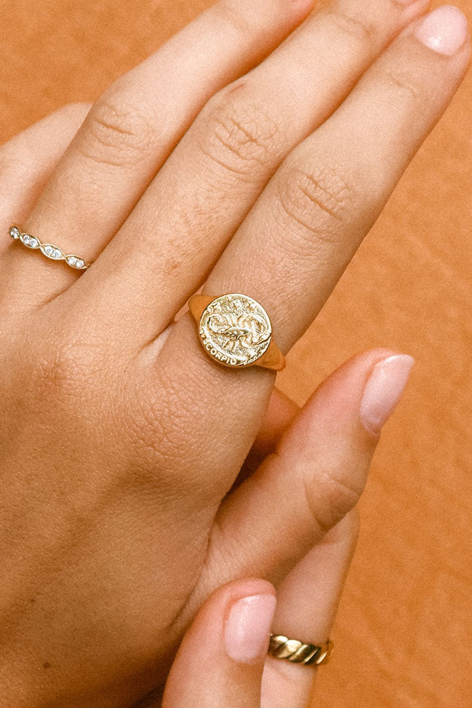 Scorpio Stargazer Zodiac Ring